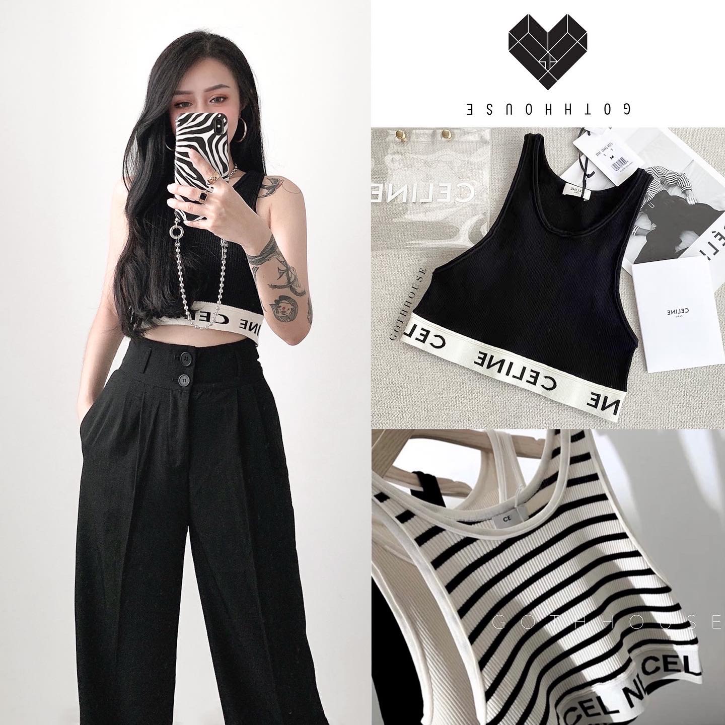 Celine CropTop - GOTHHOUSE