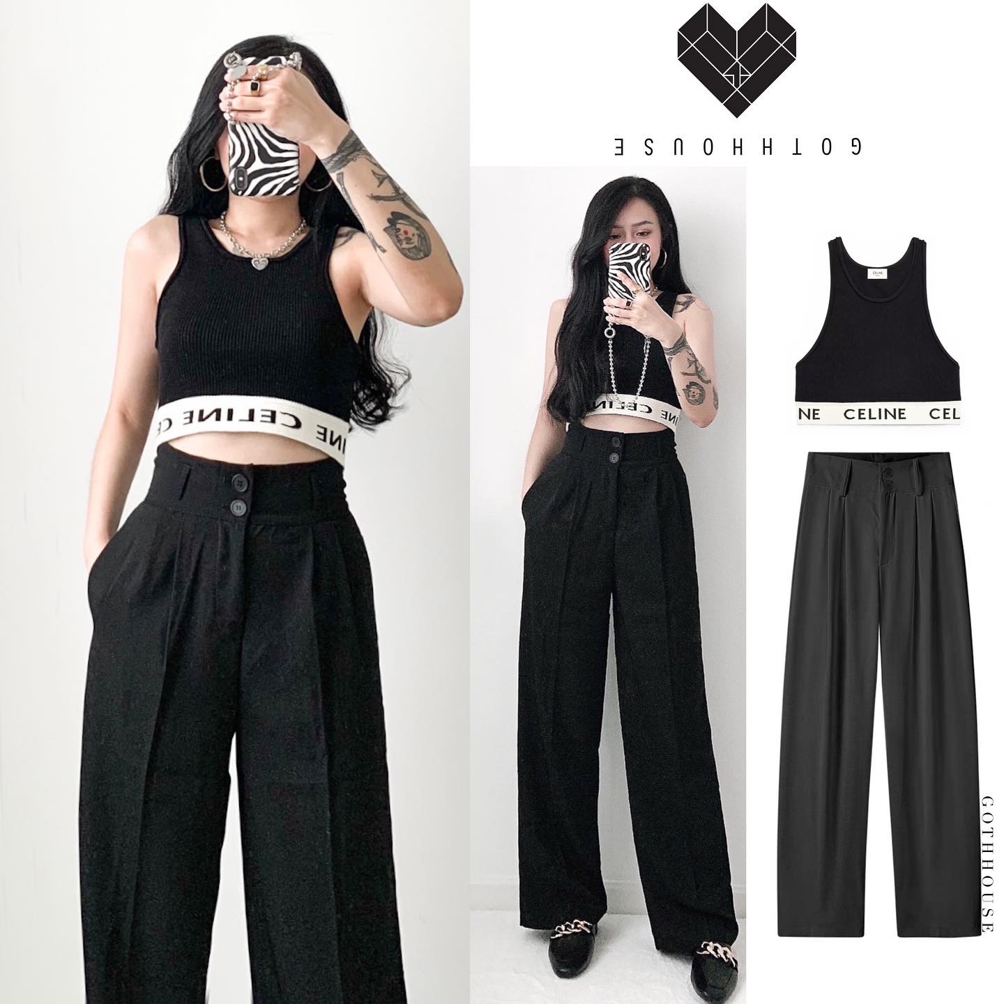 Celine CropTop - GOTHHOUSE