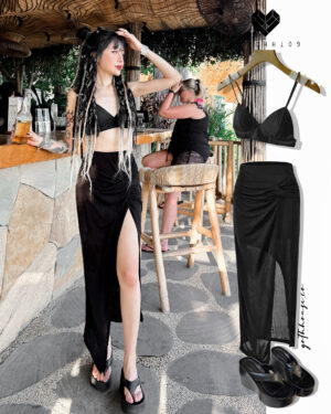 Slit Up Greek Skirt